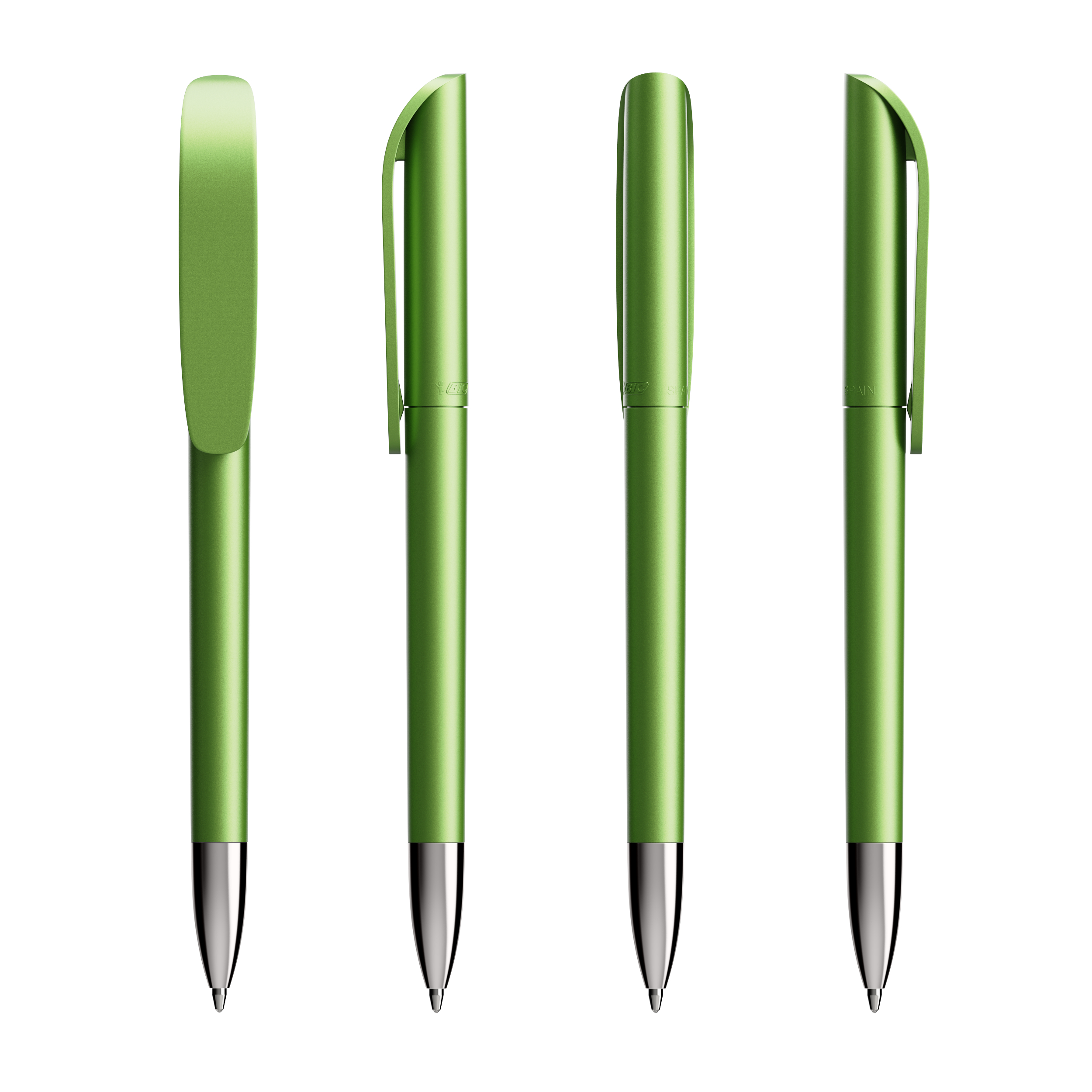 Stylo publicitaire BIC® Super Clip Glacé Advance Glacé vert